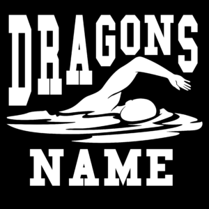 Swimming Decal LCHS