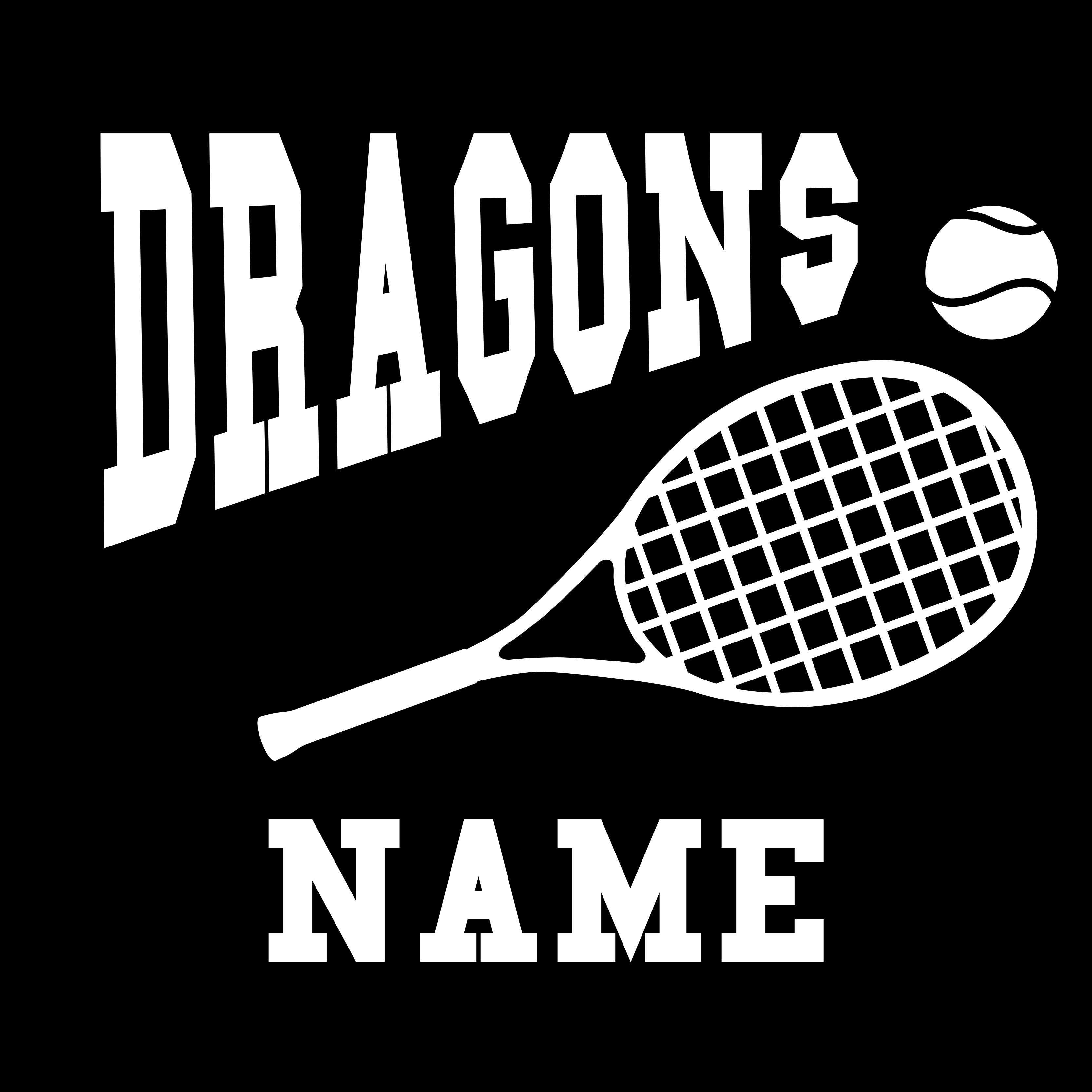 Tennis Decal LCHS