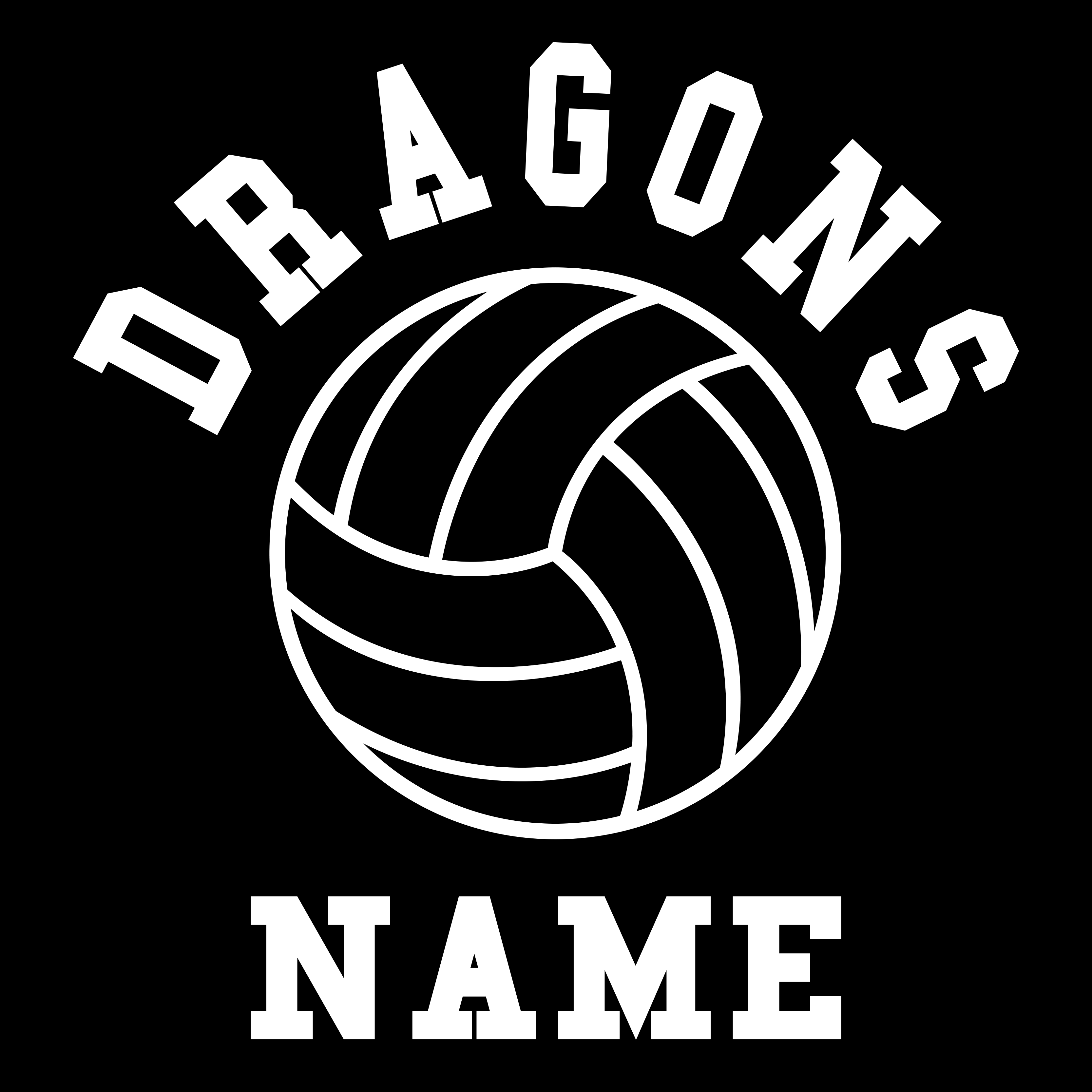 Volleyball Decal LCHS