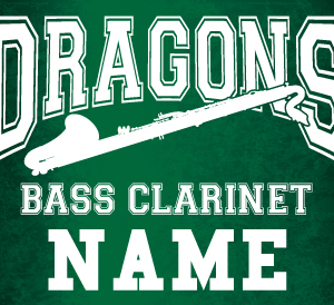Bass Clarinet Band Sign LCHS