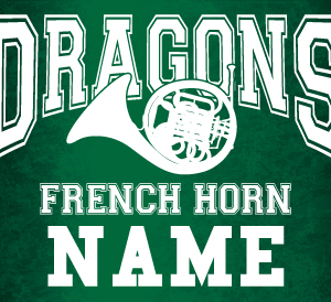 French Horn Band Sign LCHS