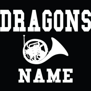 French Horn Band Decal LCHS