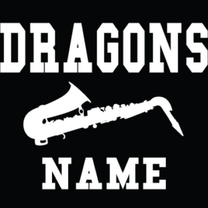 Saxophone Band Decal LCHS