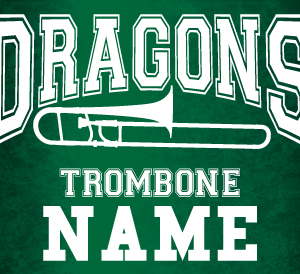 Trombone Band Sign LCHS