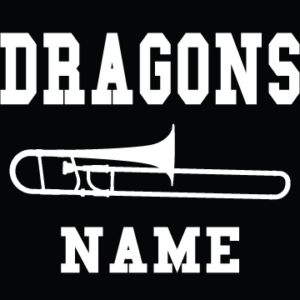 Trombone Band Decal LCHS