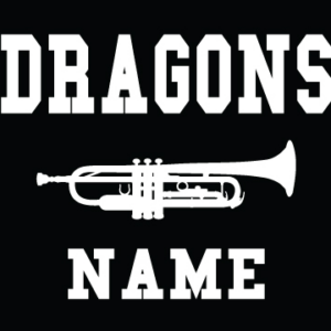 Trumpet Band Decal LCHS